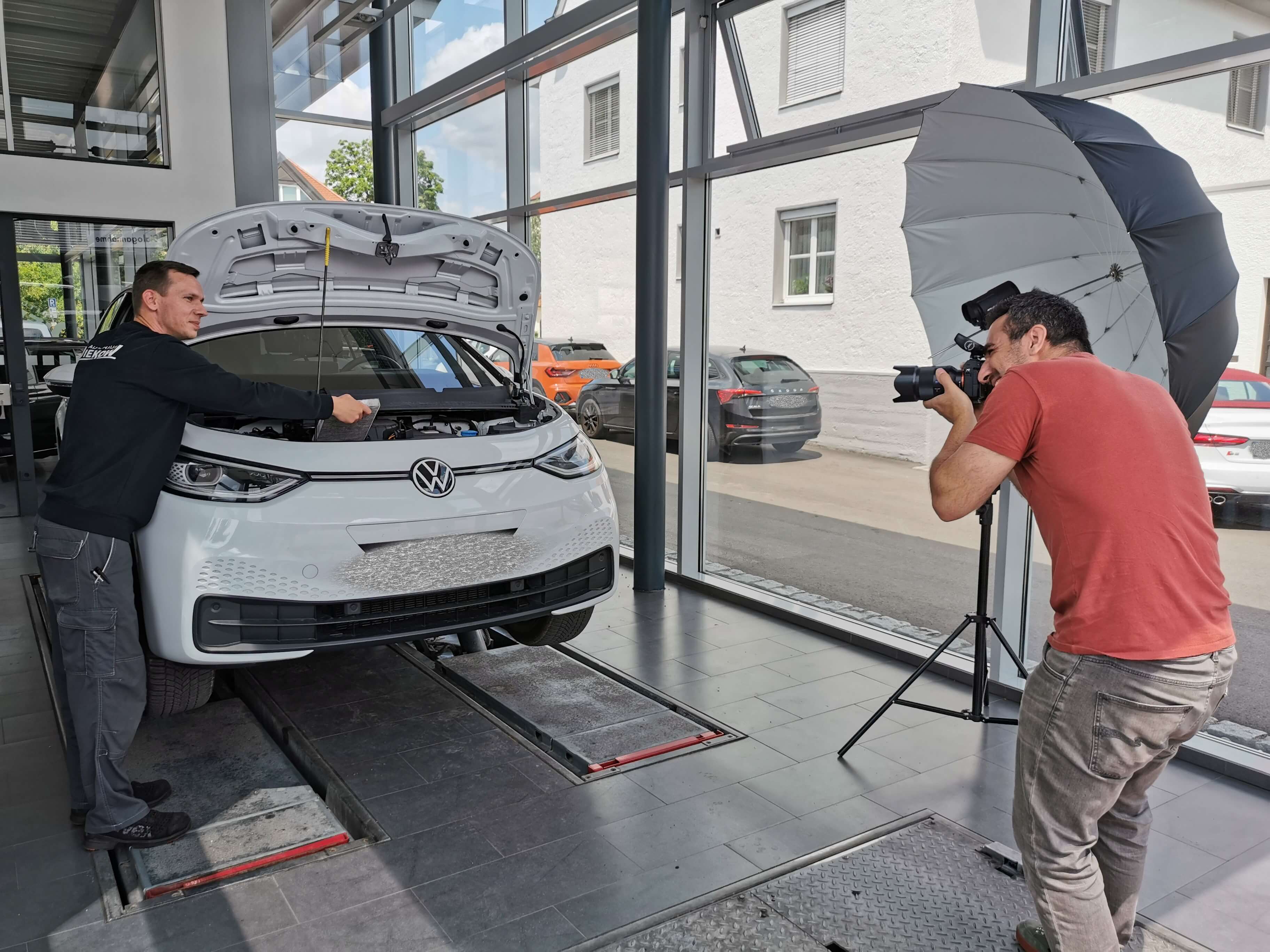 Fotoshooting beim Autohaus Diekow